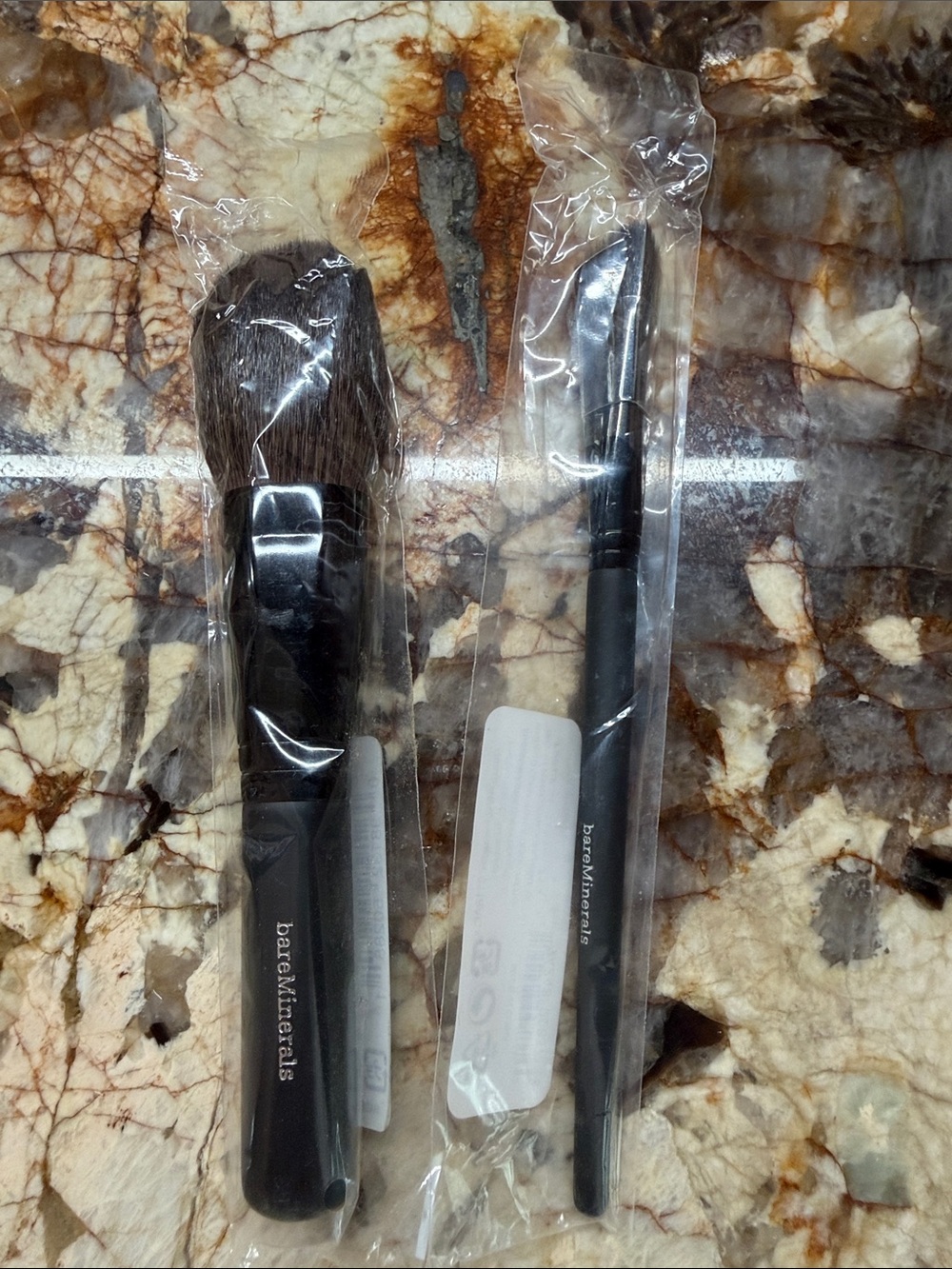 bareMinerals Full Flawless Face Brush & Angled Perfector Concealer Brush New